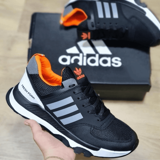 👟Adidas Fresh Negro Naranja Caballero💪🏻👨🏻‍🦱 30% OFF🔥